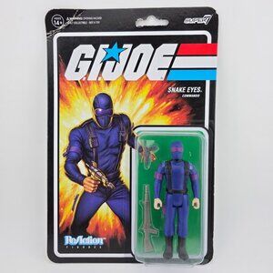 2021 Super7 by ReAction Figures Blue Snake Eyes, Commando Action Figure NEW